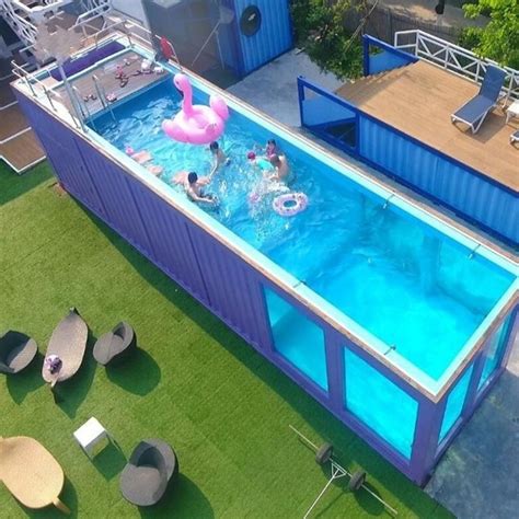 swimmimg pools in big metal boxes|best shipping container swimming pools.